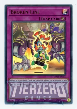 Yugioh Broken Line MP18-EN156 Ultra Rare 1st Edition Near Mint / LP - Image 1