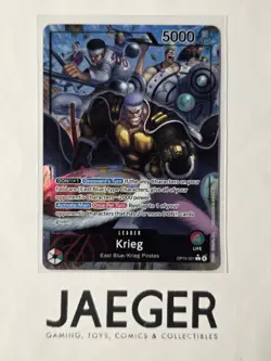 ONE PIECE ENGLISH Krieg (Alt Art) OP15-001 L Adventure on KAMI's Island - NM - Image 1