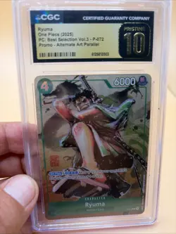 2025 ONE PIECE RYUMA PROMO ALT ART P-072 CGC 10 PRISTINE A PT - Image 1