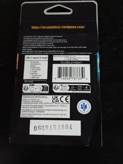 One Piece TCG OP-09 BOOSTER PACK Unopened Hanger Sleeved EMPEROR IN NEW WORLD - Image 2