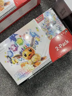 Pokemon TCG Prismatic Evolutions Costco 2 Pack - ETB & Booster Bundle x 2 pack - Image 2