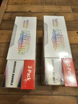Pokemon TCG Prismatic Evolutions Costco Bundle ETB Booster Bundle x 2 - Image 5