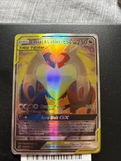 Pokemon TCG Latias & Latios GX 2019 170/181 Team Up Ultra Rare Alt Art Tag Team - Image 1