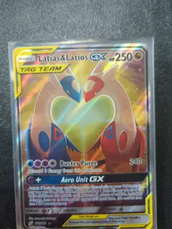 Pokemon TCG Latias & Latios GX 2019 170/181 Team Up Ultra Rare Alt Art Tag Team - Image 1