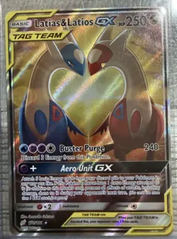Pokemon TCG Latias & Latios GX 2019 170/181 Team Up Ultra Rare Alt Art Tag Team - Image 1