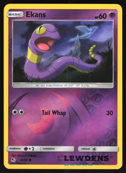 Ekans - 26/68 - Reverse Holo Common - Hidden Fates - Pokemon Card - Image 1