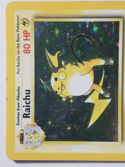 HOLO Raichu 14/102 LP - Original 1999 Base Set Pokemon Card $2 Combined Shipping - Image 4