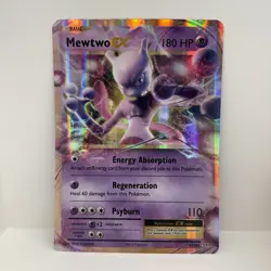 JUMBO Mewtwo EX Oversized Card 2016 Evolutions Promo 52/108 Pokemon NM - Image 1