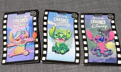 NEW Stitch Crashes Disney Pocahontas, PETER Pan, Mulan Jumbo Pin Lot 10, 11, 12 - Image 1