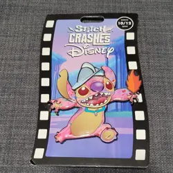 NEW Stitch Crashes Disney Pocahontas, PETER Pan, Mulan Jumbo Pin Lot 10, 11, 12 - Image 2