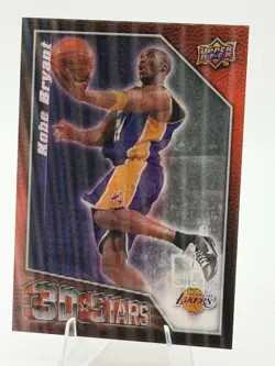 Michael Jordan Kobe Bryant 2009-10 Upper Deck 3D Stars #3D-JB Dual Insert NM - Image 1