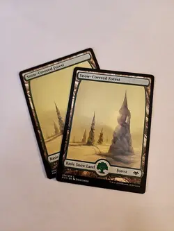 MTG Magic the Gathering 2X Snow-Covered Forest (254/316) Modern Horizons NM - Image 1