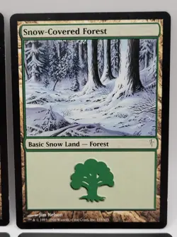 Snow-Covered Forest x4 LP MTG Coldsnap Basic Snow Land Playset - Image 3