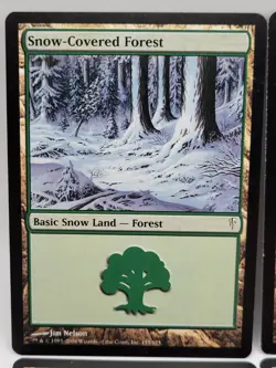 Snow-Covered Forest x4 LP MTG Coldsnap Basic Snow Land Playset - Image 2
