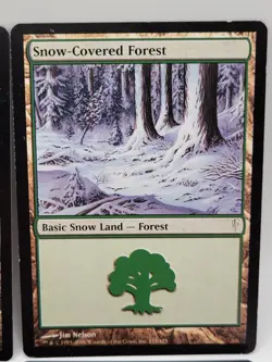Snow-Covered Forest x4 LP MTG Coldsnap Basic Snow Land Playset - Image 3