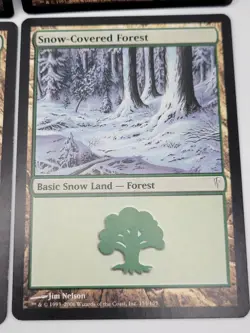 Snow-Covered Forest x4 LP MTG Coldsnap Basic Snow Land Playset - Image 5