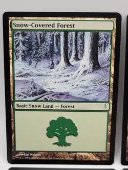Snow-Covered Forest x4 LP MTG Coldsnap Basic Snow Land Playset - Image 2