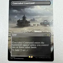 MTG Concealed Courtyard (Borderless) Regular Rare #302 NM/MINT OTJ - Image 1