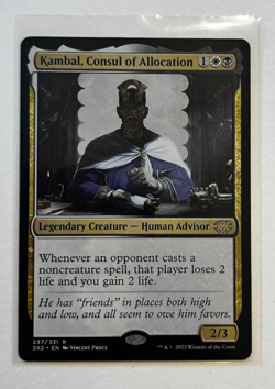 MTG – Double Masters – Kambal, Consul of Allocation – Rare 0237 - Image 1