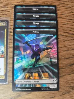 Dark Leo & Shredder MTG Teenage Mutant Ninja Turtles Mythic NM + Ninja Tokens - Image 3