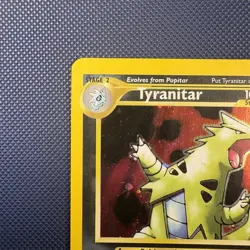 Pokemon Vintage Holo Tyranitar 12/75 Neo Discovery Wotc 2001 - Image 2