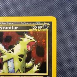 Pokemon Vintage Holo Tyranitar 12/75 Neo Discovery Wotc 2001 - Image 3