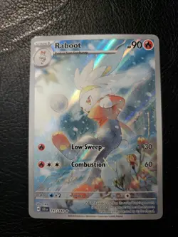 Raboot 147/142 Pokemon Stellar Crown Illustration Rare Full Art Holo Near Mint - Image 1
