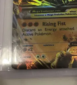 Pokemon TCG M Mega Lucario EX Furious Fists 55/111 - Image 2