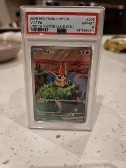 Pokemon TCG Victini SVP 208 Promo Illustration Black Bolt White Flare Near Mint - Image 1