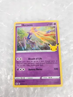 Xerneas - 25th Anniversary Pokemon Celebrations TCG - NM HOLO RARE 012/025 - Image 1