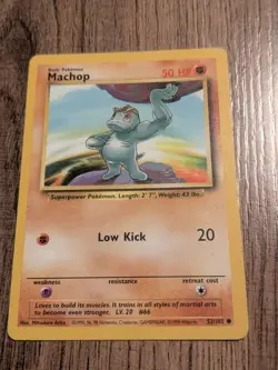 Machoke 34/102 Machop 52/102 Base Set Regular Pokemon Free Shipping Vintage - Image 2