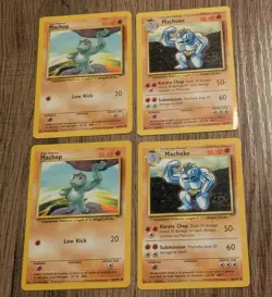 Machoke 34/102 Machop 52/102 Base Set Regular Pokemon Free Shipping Vintage - Image 5