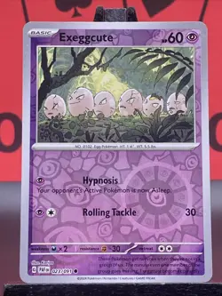 Exeggcute 023/091 SV: Paldean Fates Pokemon TCG Reverse Holo Common 2024 NM - Image 3