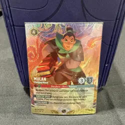 Disney Lorcana Mulan Charging Ahead Foil DLC 2025 Challenge Promo Card 3/C2 EN 8 - Image 1