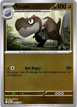 Pokemon Tyrunt 044/088 Perfect Order Reverse Holo NM - Image 1