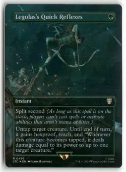 Legolas's Quick Reflexes (Borderless) 493 The Lord of the Rings MTG Foil LP - Image 1