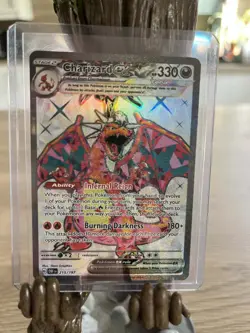 Pokemon Charizard EX (Tera) Full Art Obsidian Flames Card 215/197 - Image 1