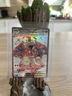 Pokemon Charizard EX (Tera) Full Art Obsidian Flames Card 215/197 - Image 3