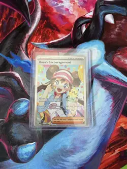 Pokemon TCG Card Rosa's Encouragement, Perfect Order, SIR, 123/088 - Image 1