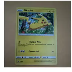 Pokemon TCG Pikachu SM04 Promo Holo Basic 70HP Electro Ball Thunder Wave Eng - Image 1