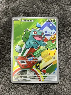 Pokemon TCG Bulbasaur 037 First Partner Illustration Black Star Promo NM - Image 1
