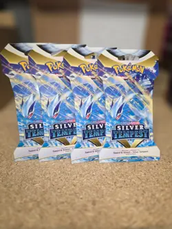 Pokemon x4 Lugia SWSH Silver Tempest Sleeved Booster Packs Sealed New - Image 1