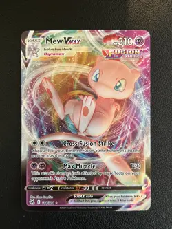 Pokemon TCG Card - Mew VMAX 114/264 Fusion Strike Ultra Rare LP - Image 1