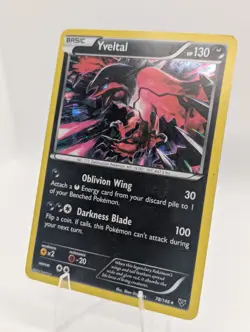 Yveltal - (Cracked Ice Holo) 078/146 in MP Condition Pokemon TCG - Image 3
