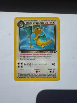 Dark Dragonite 22/82 Team Rocket Unlimited Pokemon LP - Image 1