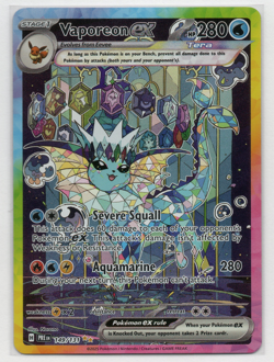Pokemon TCG: SV Prismatic Evolutions: Vaporeon ex 149/131 SIR - Image 1