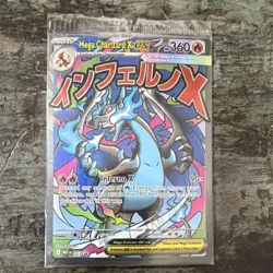 Pokemon Mega Charizard X EX 023 Me: Mega Evolution Promo Holo 360 HP Saboteri - Image 1