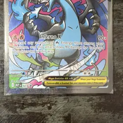 Pokemon Mega Charizard X EX 023 Me: Mega Evolution Promo Holo 360 HP Saboteri - Image 3