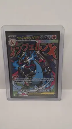 Pokemon Mega Charizard X EX 023 Me: Mega Evolution Promo Holo 360 HP English - Image 1