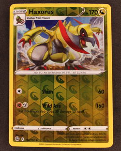 Haxorus 112/172 - Pokemon Card TCG - Brilliant Stars - Rare Rev Holo - NM - Image 1
